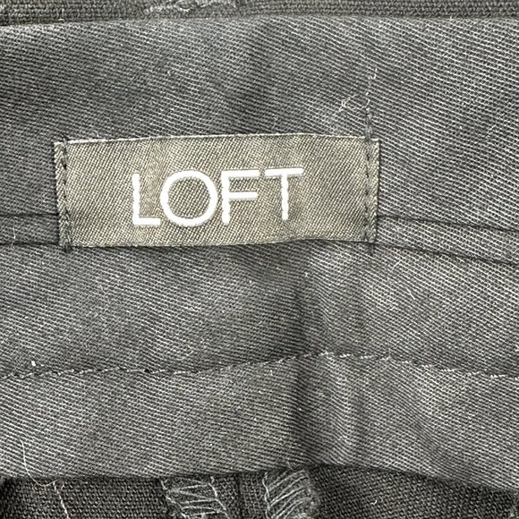 The Loft Women's Sz 12 Pant High Waist Straight Through Hip Black New With Tags - Picture 6 of 16